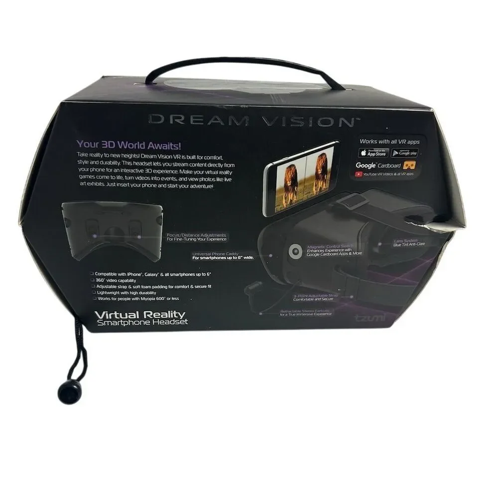 Dream Vision VR Headset w/ Audio & 360 Video for‎ Smartphones